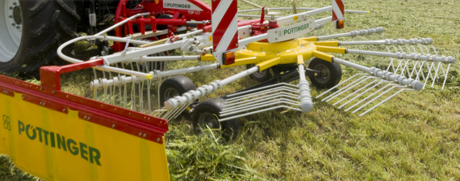 Pöttinger Rakes - single or multi-rotor rakes - T H WHITE Agriculture