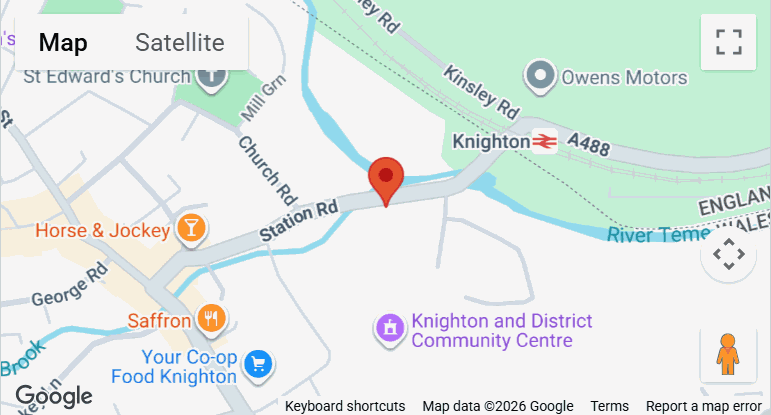 Google Map of Knighton